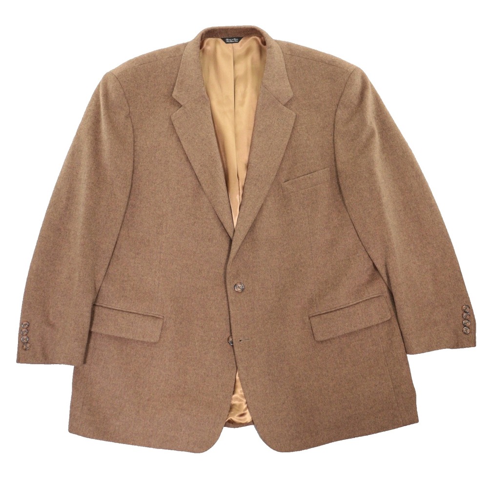 Patrick James Sport Coat Blazer Two Button Luxury Camel Hair Tan Men 50L EUC